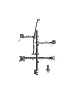 Lumi Dual-monitor All-in-one Studio Setup Desktop Stand - Fine Texture Black