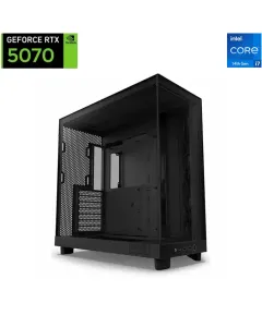 Nzxt H6 Flow Intel Core I7-14th Gen Rtx 5070 Solid Oc 12gb Gaming Pc - Black