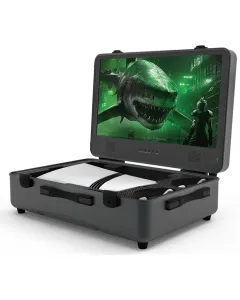 Sharx Quest Gaming Suitcase (Pq-24q165i) – 24” Qhd Monitor (2560x1440), Compatible With Xbox And All Ps5 Versions (Digital, Slim, Ps5 Pro)