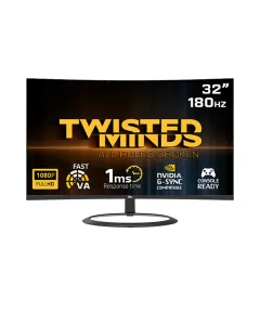 Twisted Minds Eclipse Series Curved 32" Fhd - 180hz 1ms Fast Va Gaming Monitor