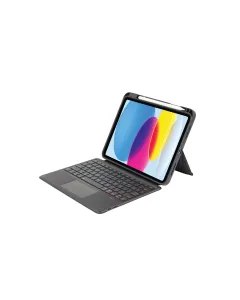 Sia Ipad 10th Generation Keyboard With Touch Pad And Detachable Leather Cover - Black (Ar/eng)