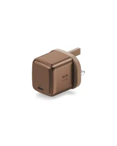Momax 65w Gantech 1-charge+1-port Gan Charger With Retrachable Usb-c Cable - Sandstone