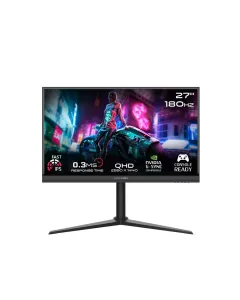 Gameon Gom27qhd180ips Midnight Pro Series 27" Qhd, 180 Hz, Mprt 0.3 Ms, Fast Ips Gaming Monitor (Support Ps5) - Black