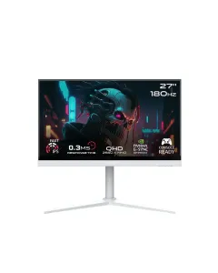 Gameon Goa27qhd180ips Artic Pro Series 27" Qhd, 180 Hz, Mprt 0.3 Ms, Fast Ips Gaming Monitor (Support Ps5) - White