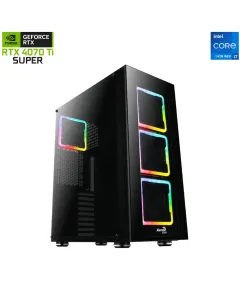 Aerocool Intel Core I7 - 14th Gen Rtx 4070ti Super Gaming Pc - Black