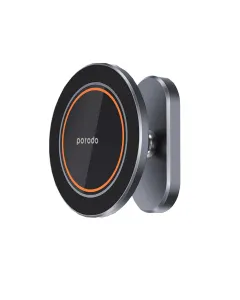 Porodo Aluminum Alloy Magsafe Mount Metal Base & Smooth Rotation - Grey
