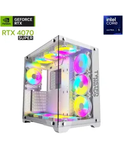 Twisted Mind Intel Core Ultra 5 245kf Rtx 4070 Super Gaming Pc - White