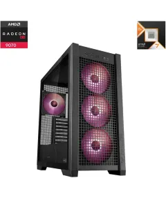 Asus Tuf Gaming Amd 90000 Series Ryzen 7 9800x3d 8-core Rx 9070 16gb Gaming Pc - Black