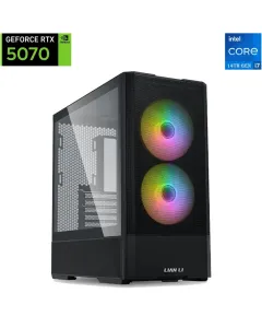 Lian Li Lancool Intel Core I7 - 14th Gen Rtx 5070 12gb Gaming Pc - Black