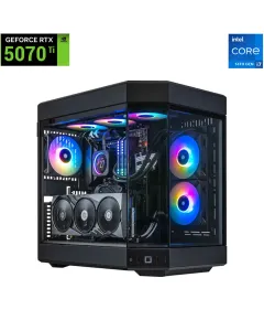 Hyte Dual Chamber Intel Core I7 - 14th Gen Rtx 5070ti Gaming Pc - Black