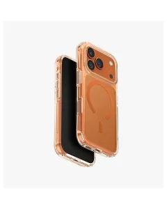 Uniq Hybrid Lifepro Xtreme Magsafe Case For Iphone 17 Pro - Frost Clear / Volt Orange