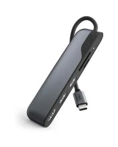 Syntech USB C Hub 5-in-1 USB C to HDMI Adapter with SD MicroSD Card Reader 2 USB3 Ports