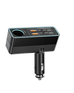 Powerology Brio 125w Multi-port Car Charger - Black