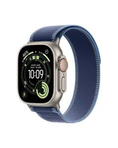 Apple Watch Ultra 3 GPS + Cellular 49mm Natural Titanium Case with Blue/Bright Blue Trail Loop - M/L