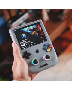 RG406V Retro Handheld Game Console 128 GB – Gray
