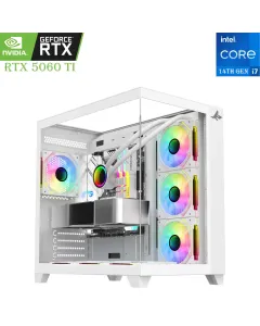 GAMING PC SHARX – Intel Core i7 14th Gen | RTX 5060 Ti 8GB | 1TB SSD | 32GB RAM