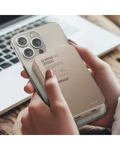 Momax Q.Mag X2 Magnetic Wireless Power Bank 20000mAh - Gen 2 - Sandstone
