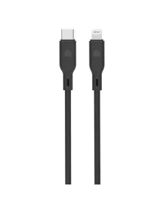 Dviced USB-C to lightning silicone cable Charging & Data transfer 1.25m - Black