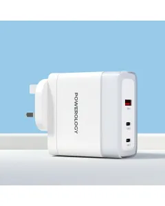 Powerology Lunex Series Fast Charging Adapter PD 100W - White