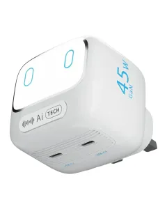 Powerology Lumix GaN AI Power Charger - White