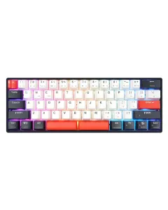 Skyloong Gk61 Wired Black/White/Red QMK/VIA Gaming Keyboard - Switches Gaterom Yellow - English / Arabic Layout