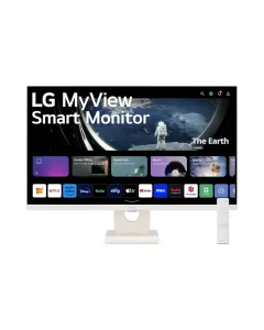LG 27" (27SR50F) Full HD IPS MyView Smart Monitor with WebOS and Built-in Speakers - White
