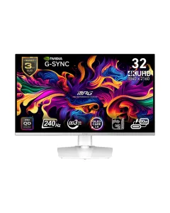 MSI MPG 321URXW - 32 Inch 240Hz 4K UHD HDMI 2.1 0.03ms QD-OLED Gaming Monitor - White