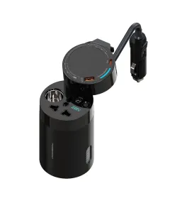 Powerology 200W Universal Car Power Inverter with LED Voltage Display