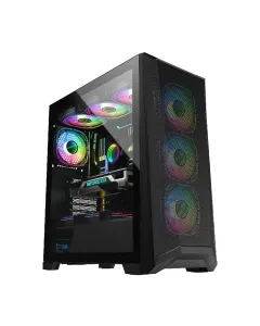 Lovingcool Lc-b100 Atx Gaming Pc Case - Black ( 9 Fan )