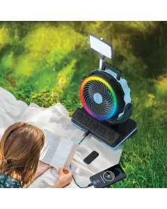 Powerology VentoPower Outdoor 40K Oscillating Fan - Blue/Black