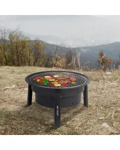 Green Lion Grill Sphere Foldable BBQ Grill - Black