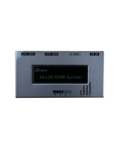 DTECH DT-7212(GS) HDMI 1 In 2 Out Audio Video Splitter Full-HD 4K*2K@60Hz HDMI 2.0 Splitter 1×2