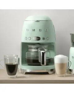 Smeg Drip Coffee Machine 50's Style Aesthetic - Pastel green