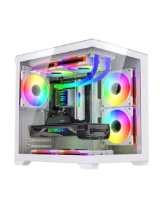 Lovingcool Lc-10p Atx Mid Tower Pc Case - White (7 FAN)