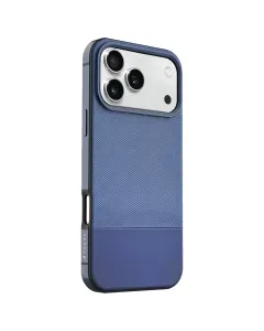 Levelo Cuir Leather Hybrid Case For Iphone 17pro - Midnight Blue