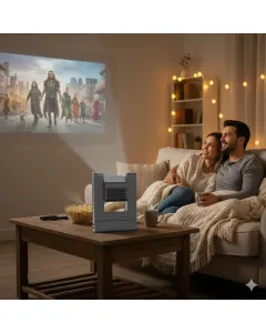 Powerology VisionArc Portable Smart Projector - Gray