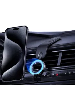 Baseus C02 Go Magnetic Car Phone Holder 360° Rotatable, Bendable Car Mount - Black