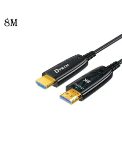 Dtech Optical Fiber 8k Hdmi 2.1 Extension Cable - 8m