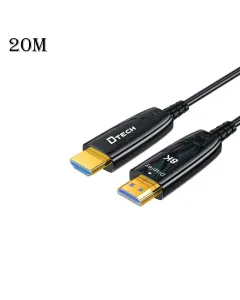Dtech Optical Fiber 8k Hdmi 2.1 Extension Cable - 20m