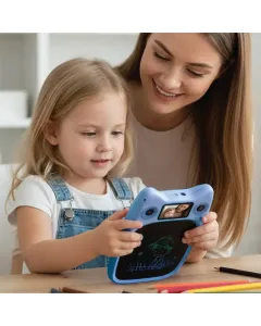 Porodo Kids Drawing & Writing Board with 95 Guided Drawings & 3.0″ IPS Display