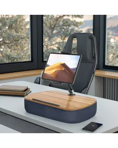 Gamvity Ergo360 Pro Adjustable Aluminum & Wooden Desktop Stand for iPad & Tablets