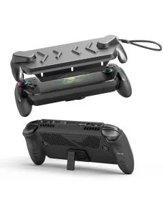 JYS Protective TPU case with Front Cover for ROG XBOX Ally&Ally X - Black