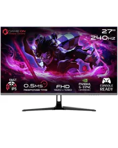 GAMEON GOESP27240IPS Esports Series 27" FHD, 240Hz, MPRT 0.5ms, HDMI 2.1, Fast IPS Gaming Monitor (Supports PS5) - Black
