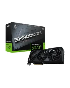 MSI Nvidia GeForce RTX 5070 Ti 16GB SHADOW 3X OC Graphics Card - Black
