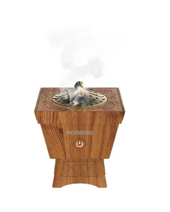 Porodo Lifestyle Classic Wood-Finish Portable Incense Burner - Brown