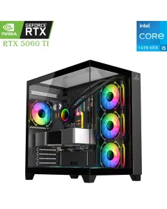 SHARX Gaming PC – Intel Core i5 14th Gen | RTX 5060 Ti 16GB | 1TB SSD | 16GB DDR5 RAM
