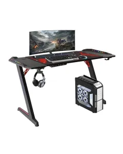 Gamvity Z Shaped Gaming Desk 1200*600 - Carbon Fiber Black