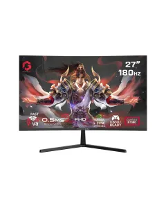 GAMEON GC27F180VA Pro Series 27" FHD, 180Hz, MPRT 0.5ms, HDMI 2.1, Fast VA Panel Curved Gaming Monitor 1500R 16:9 (Supports PS5) - Black