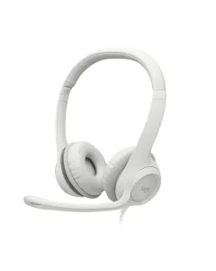 Logitech H390 USB Headset with Noise-Cancelling Mic - White