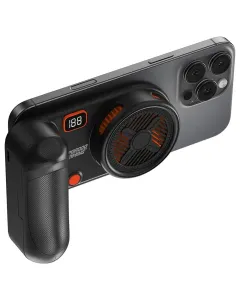Porodo Gaming Arcticchill Magnetic Phone Cooler With Ultra-Quiet Fan - Black/Orange